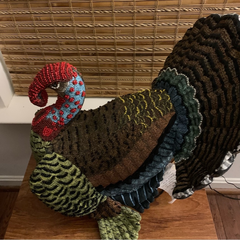 John Derian for Target Decorative Turkey pillow NWT